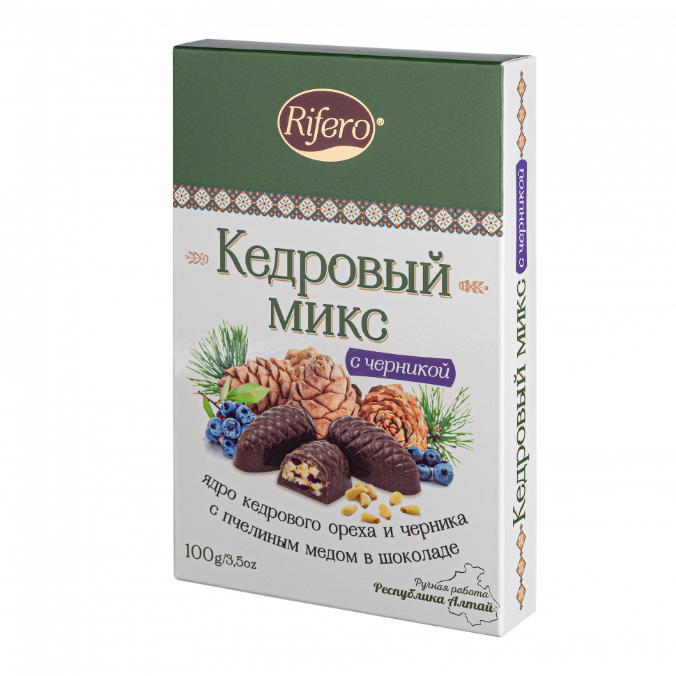 Риф и ко Конфеты "Кедровый микс ЧЕРНИКА" 100г       в Лабинске