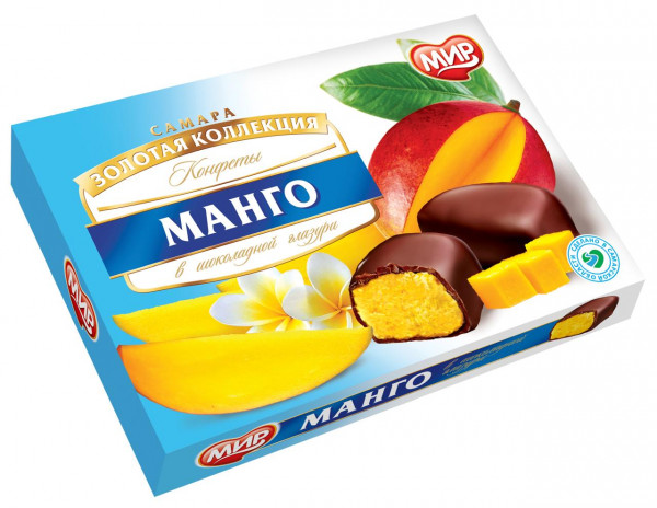 №2 КФ МИР Манго-Кокос в шоколадной глазури 160г  в Лабинске